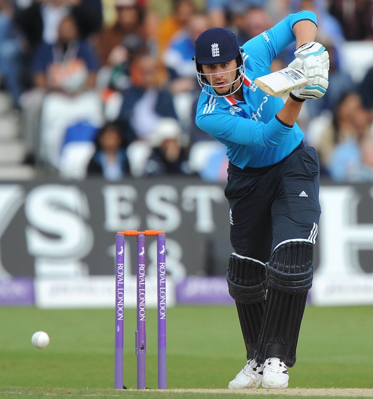 Alex Hales played a couple of pleasing drives through off, England v India, 3rd ODI, Trent Bridge, August 30, 2014