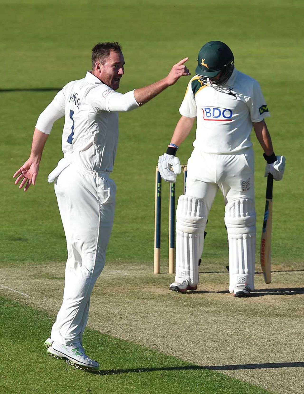 John Hastings made inroads with the new ball, Durham v Nottinghamshire, County Championship, Division One, Chester-le-Street, August 31, 2014