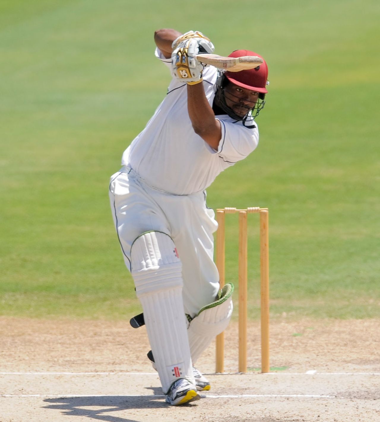 Shane Jeffers produced a stroke-filled century, St Kitts & Nevis v Bangladeshis, tour game, 2nd day, St Kitts, August 31, 2014