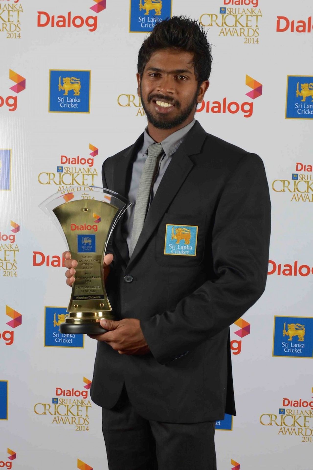 Niroshan Dickwella was named the Emerging Cricketer of the Year, Colombo, September 3, 2014