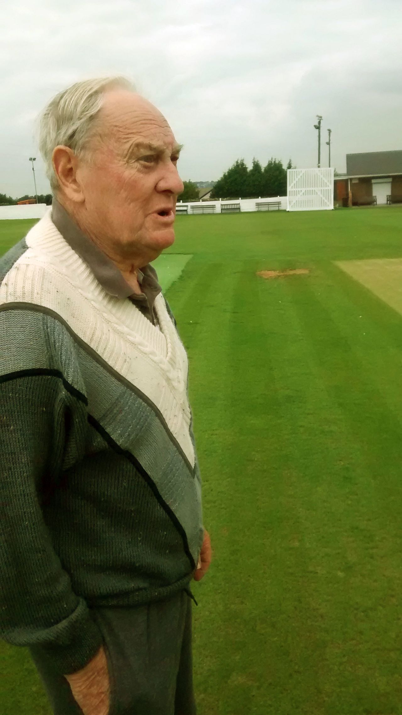 Ray Illingworth at Farsely Cricket Club