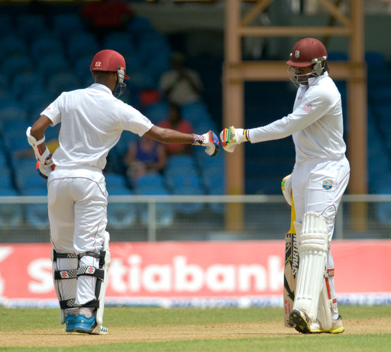 Kraigg Brathwaite and Chris Gayle added 116 runs together, West Indies v Bangladesh, 1st Test, St Vincent, 1st day, September 5, 2014