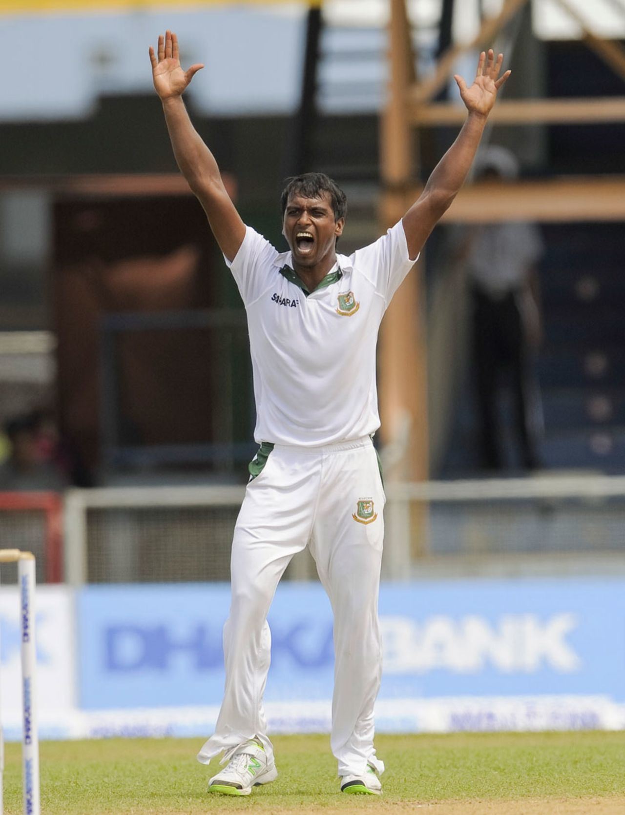 Rubel Hossain picked up his first wicket after 28 overs, West Indies v Bangladesh, 1st Test,  St Vincent, 3rd day, September 7, 2014