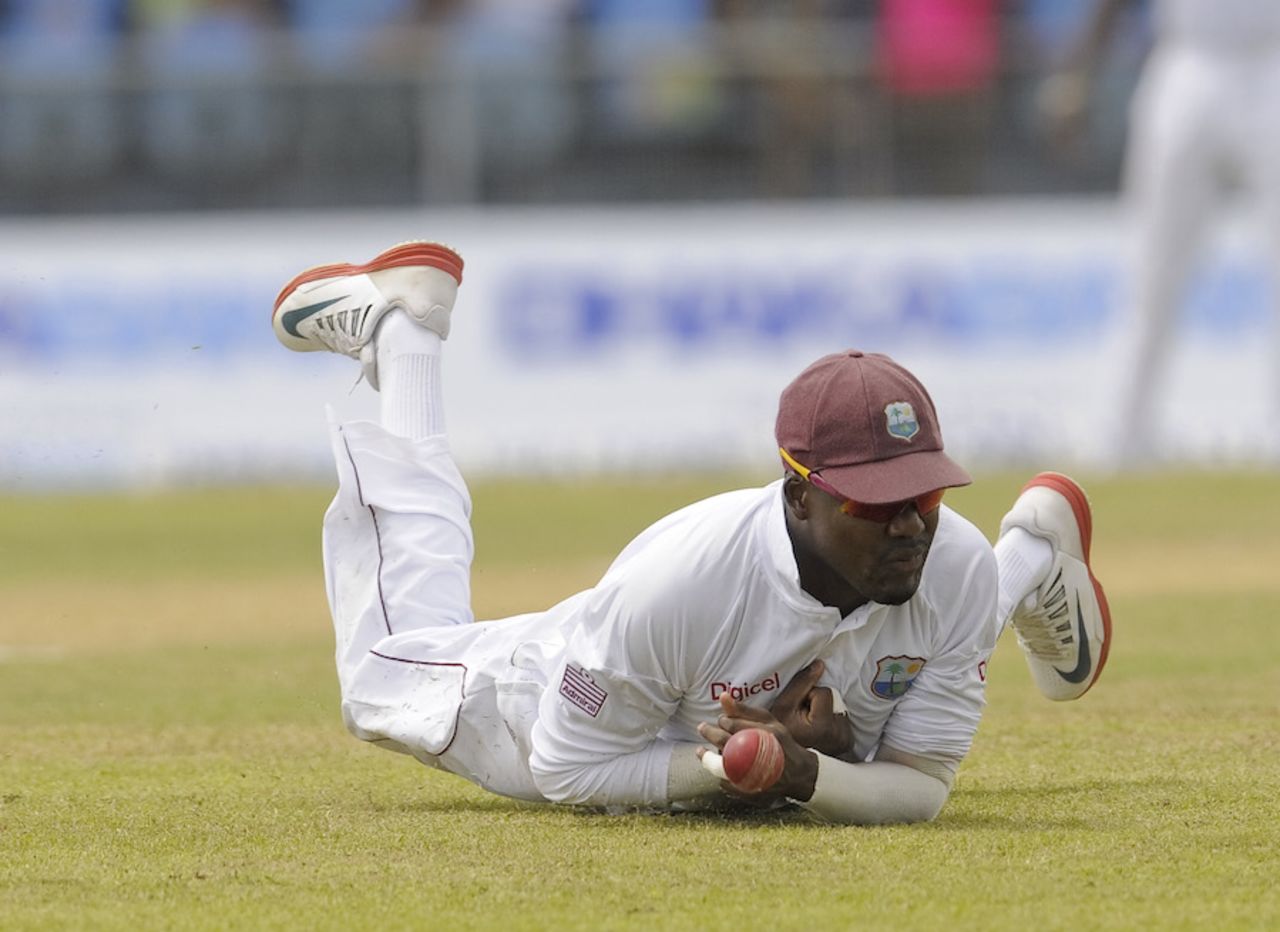 Darren Bravo dropped Mushfiqur Rahim on 25, West Indies v Bangladesh, 1st Test, St Vincent, 4th day, September 8, 2014