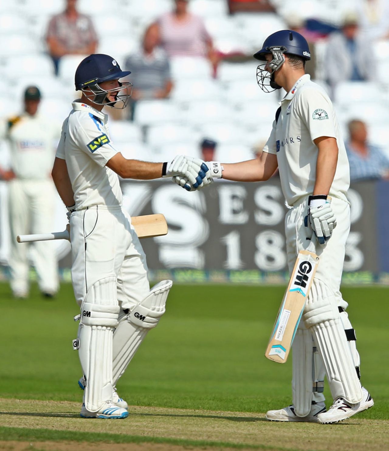 Adam Lyth and Alex Lees shared in another century opening stand, Nottinghamshire v Yorkshire, County Championship, Division One, Trent Bridge, 1st day, September 9, 2014