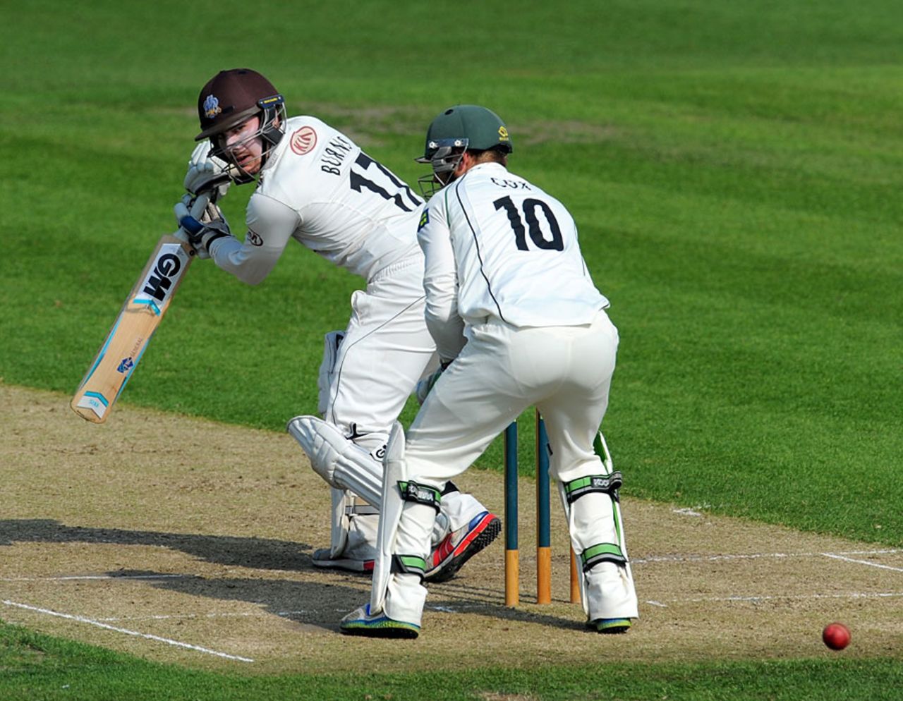 Rory Burns made 91, Worcestershire v Surrey, County Championship, Division Two, New Road, September 10, 2014