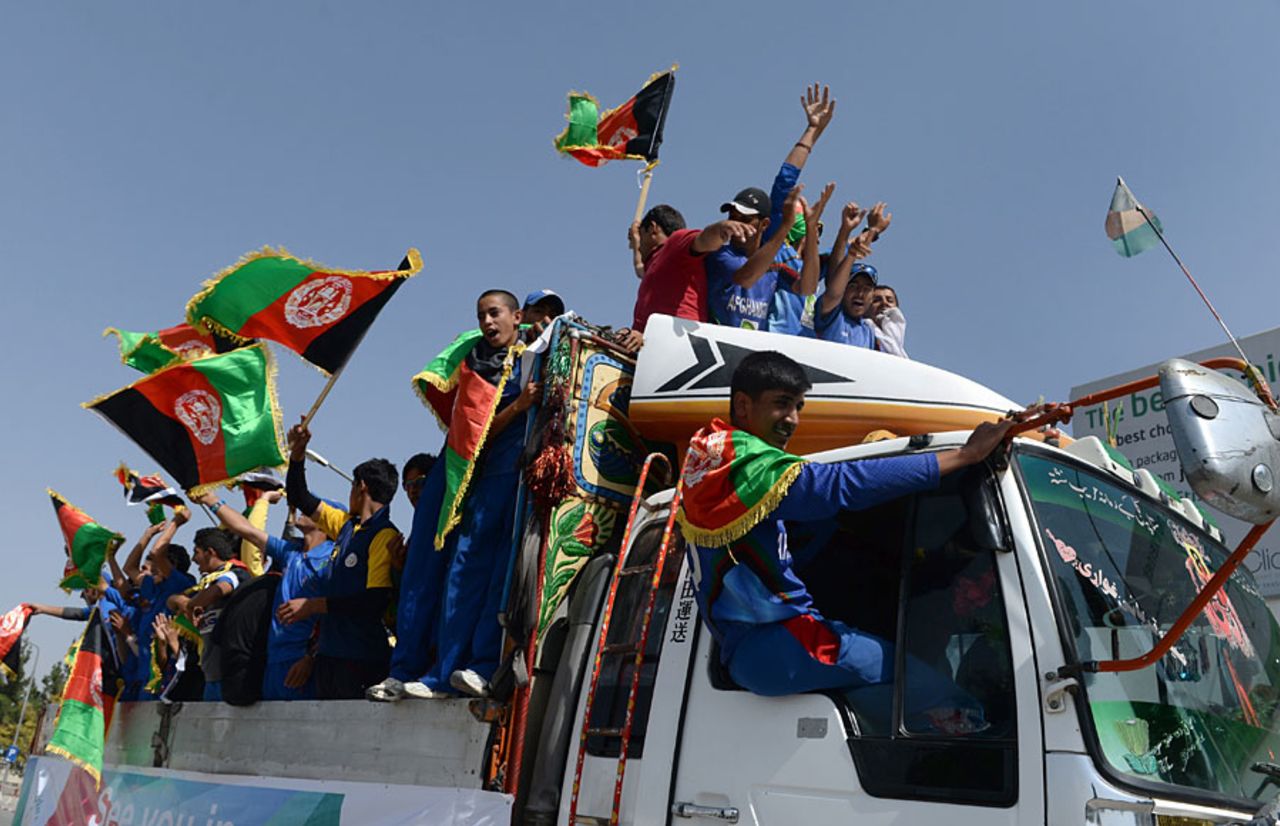 Afghanistan fans enjoyed seeing the World Cup in town, Kabul, September 13, 2014