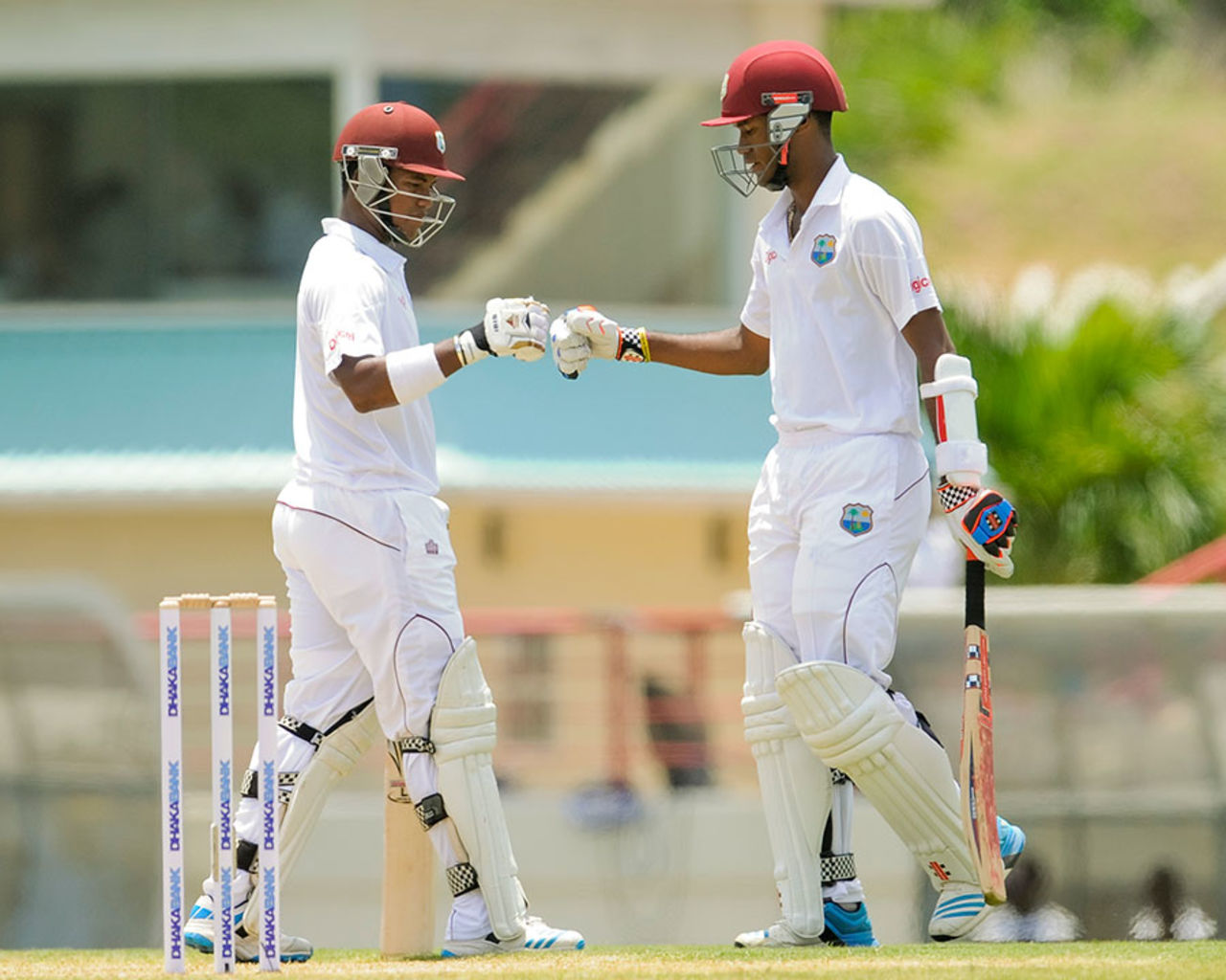 Leon Johnson and Kraigg Brathwaite put on 143 for the first wicket, West Indies v Bangladesh, 2nd Test, St. Lucia, 1st day, September 13, 2014