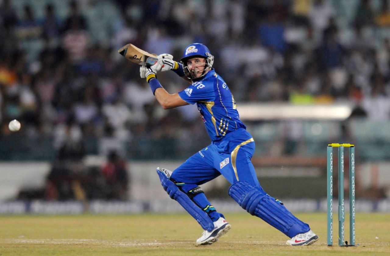 Michael Hussey was fluent through the off side, Mumbai Indians v Southern Express, CLT20, Raipur, September 14, 2014