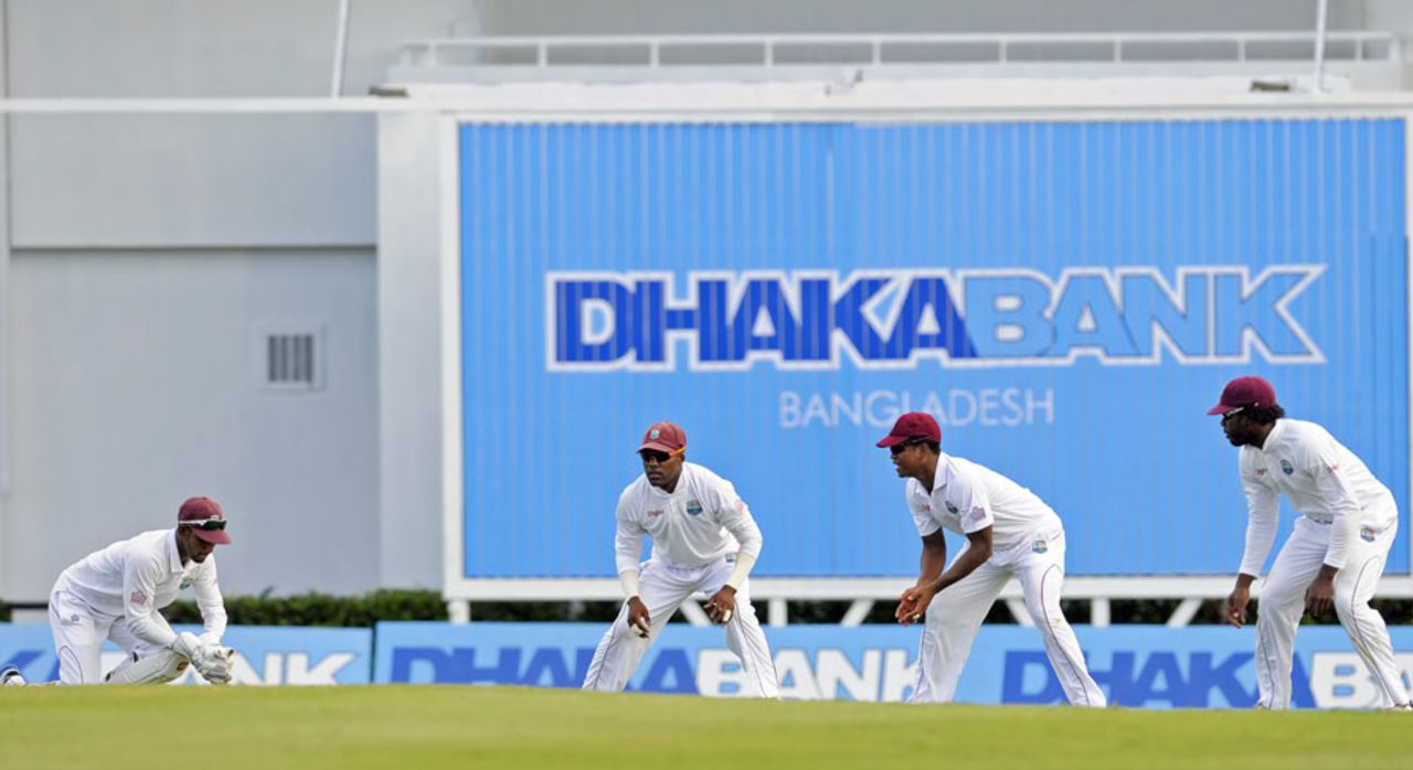 Denesh Ramdin took three catches off Kemar Roach's bowling, West Indies v Bangladesh, 2nd Test, St. Lucia, 2nd day, September 14, 2014