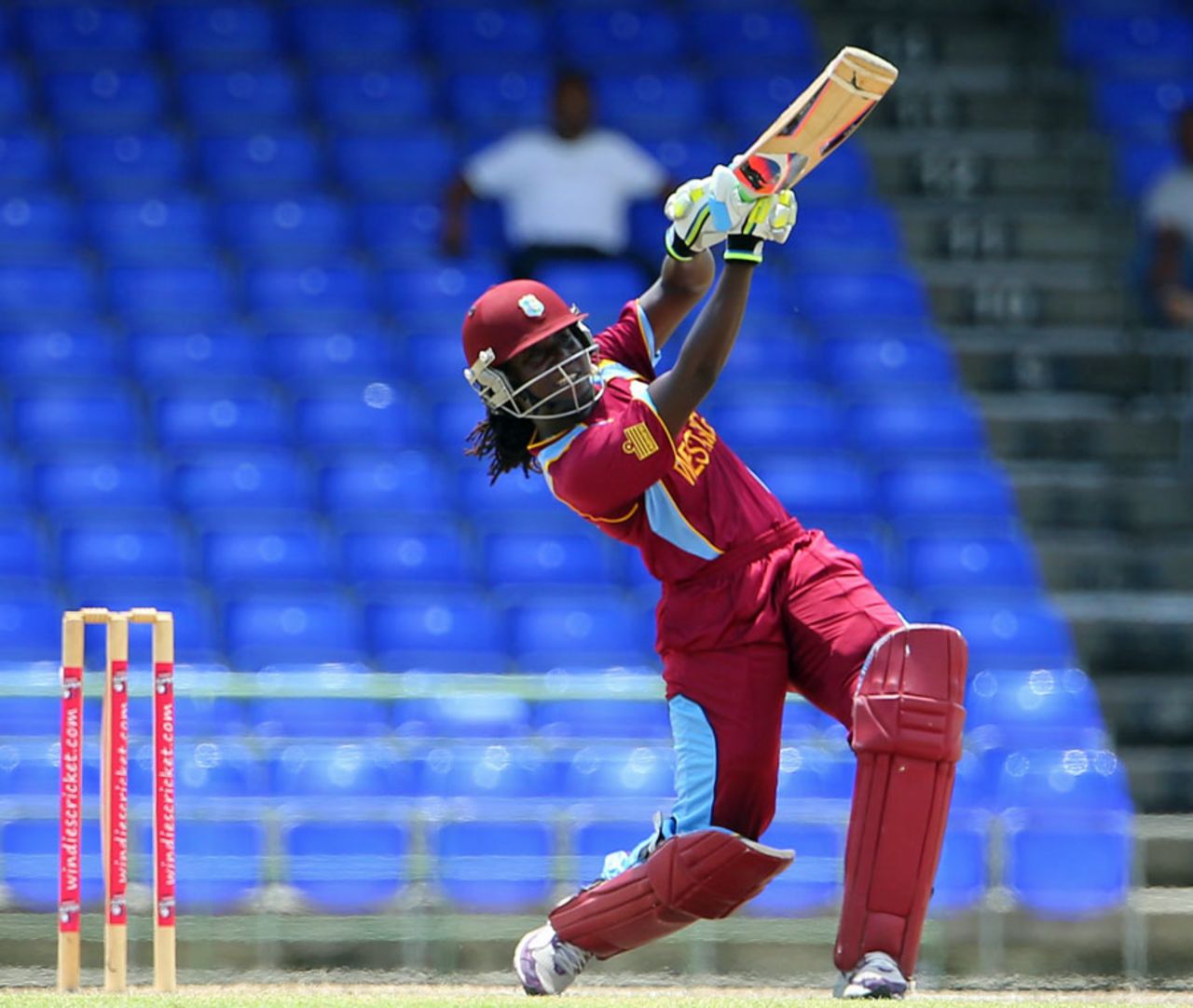 Stafanie Taylor smacked three fours and two sixes in her innings of 50, West Indies v New Zealand, 2nd women's ODI, St Kitts, September 14, 2014