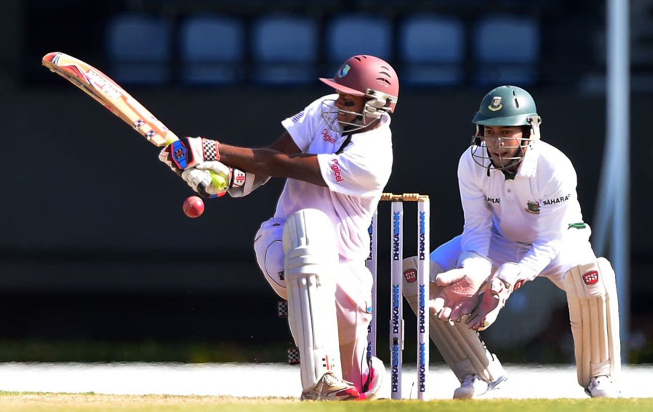 Shivnarine Chanderpaul scored his second half-century in the Test, West Indies v Bangladesh, 2nd Test, St. Lucia, 3rd day, September 15, 2014