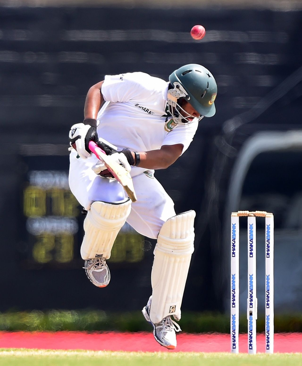 Tamim Iqbal gets under short ball, West Indies v Bangladesh, 2nd Test, St. Lucia, 4th day, September 16, 2014