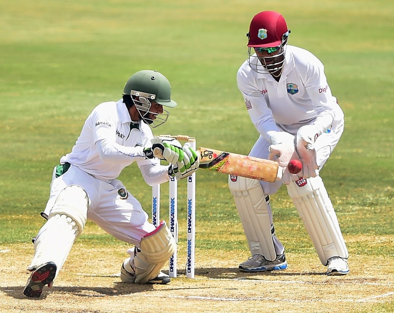 Mominul Haque was very watchful during his fifty, West Indies v Bangladesh, 2nd Test, St. Lucia, 4th day, September 16, 2014