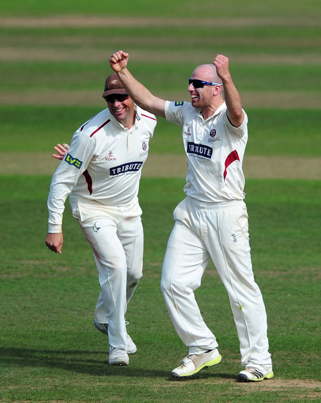 Jack Leach picked up the vital wicket of Eoin Morgan, Somerset v Middlesex, County Championship, Division One, Taunton, 3rd day, September 17, 2014
