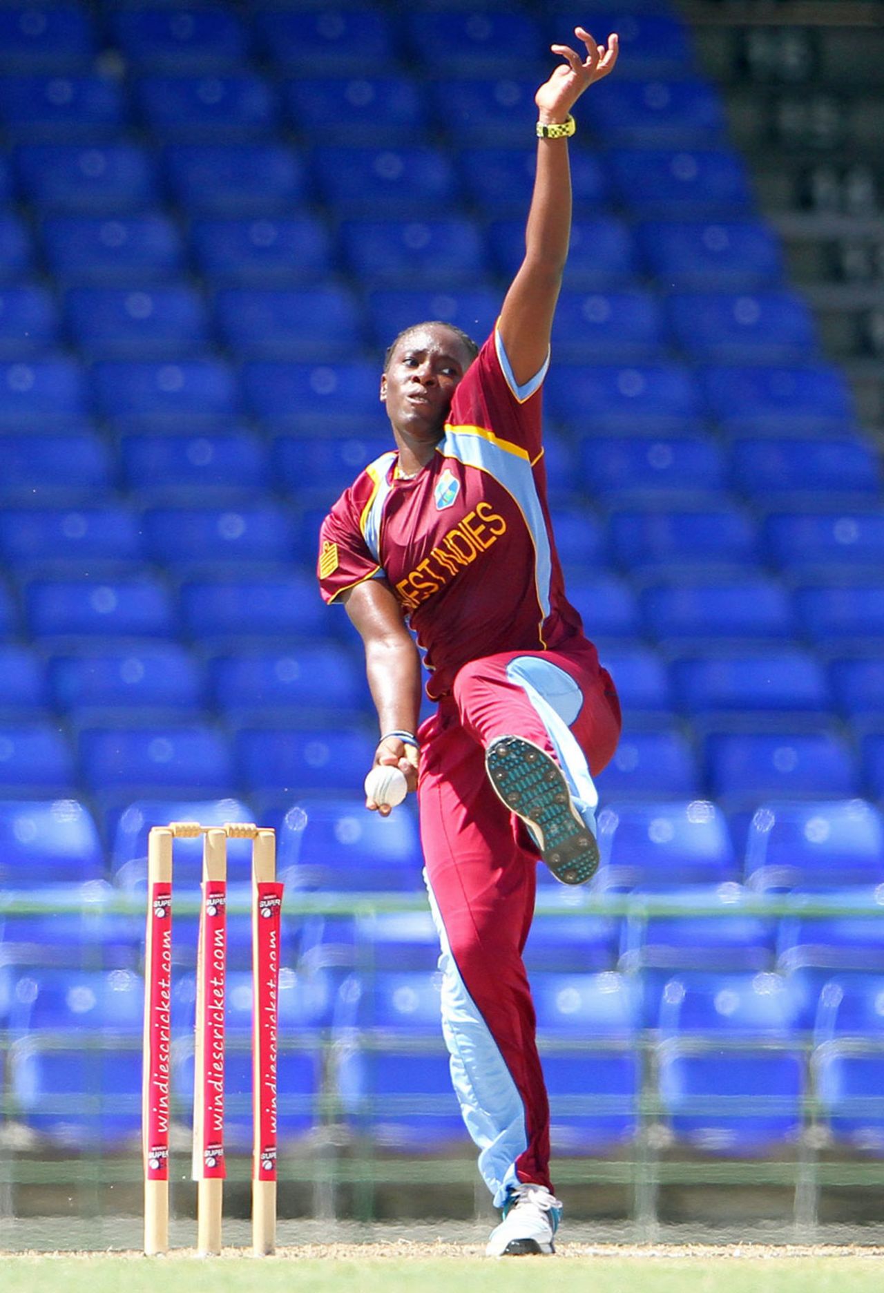 Shakera Salman took her maiden ODI five-for, West Indies v New Zealand, 3rd women's ODI, St Kitts, September 17, 2014