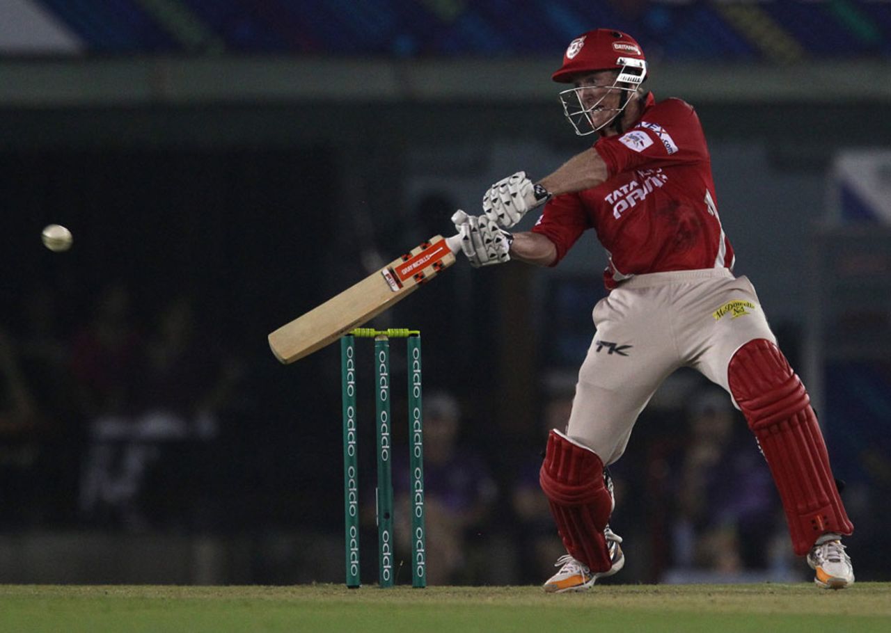George Bailey's unbeaten 34 ensured there were no hiccups towards the end of the chase, Kings XI Punjab v Hobart Hurricanes, Champions League T20, Mohali, September 18, 2014