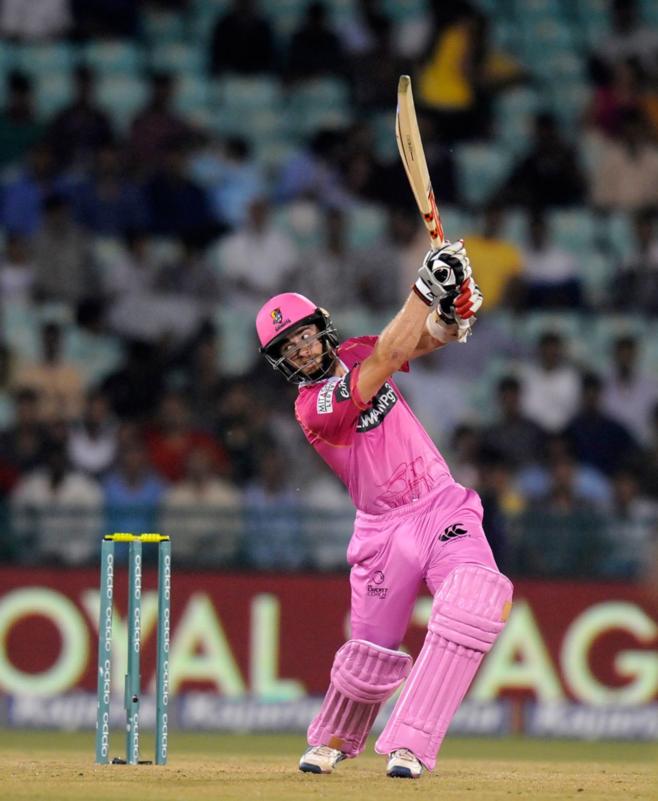 Kane Williamson tees off, Cape Cobras v Northern Knights, Champions League T20, Raipur, September 19, 2014