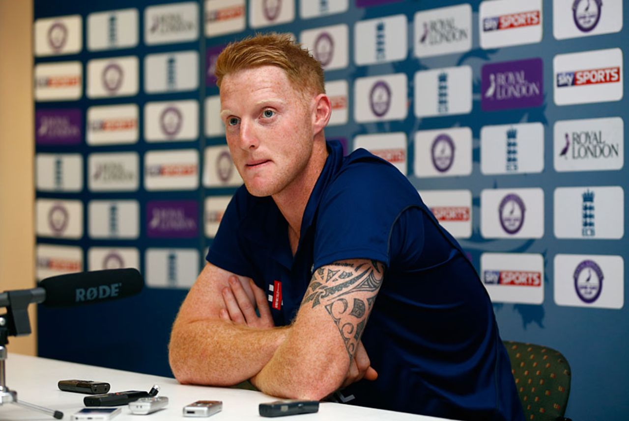 Ben Stokes speaks to reporters, Lord's, September 19, 2014