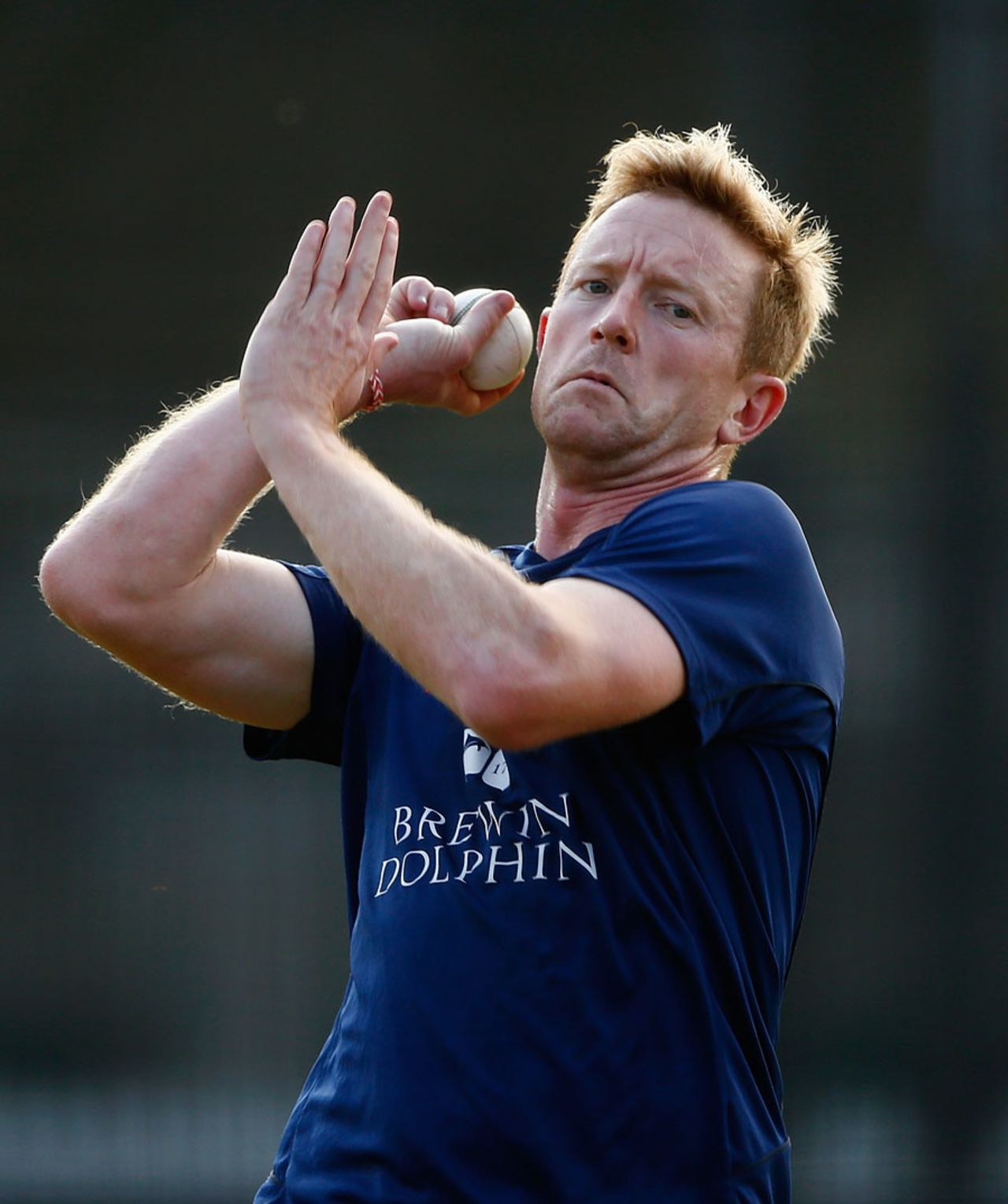 Paul Collingwood bowls in the nets, Lord's, September 19, 2014