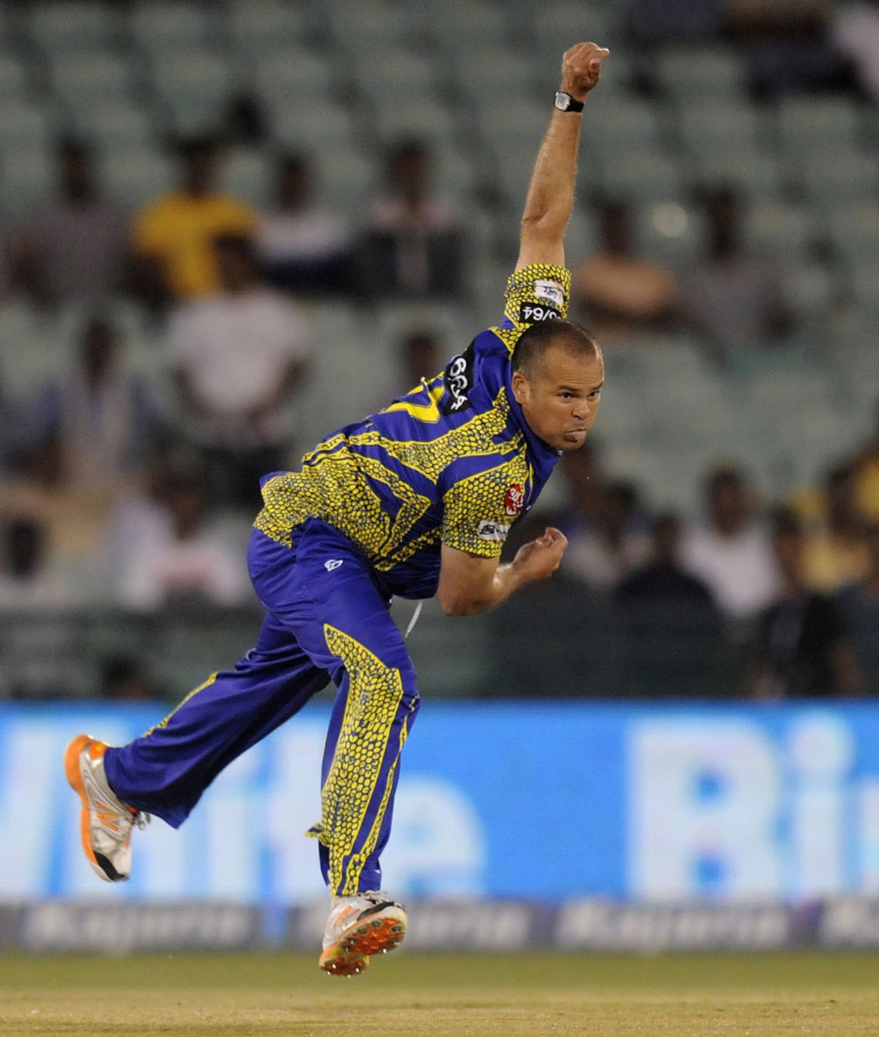 Charl Langeveldt showed few signs of rust despite being away from competitive cricket for nearly a year, Cape Cobras v Northern Knights, Champions League T20, Raipur, September 19, 2014