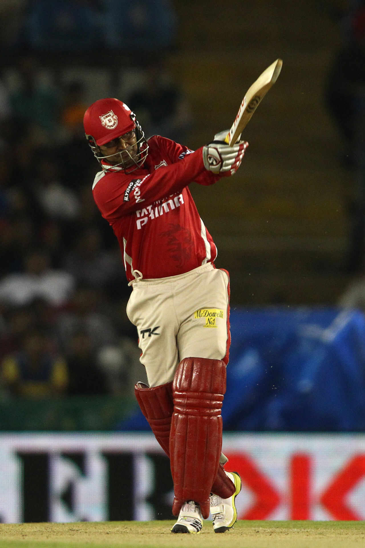 Virender Sehwag laid a platform with 31 off 25, Kings XI Punjab v Barbados Tridents, Champions League T20, Mohali, September 20, 2014