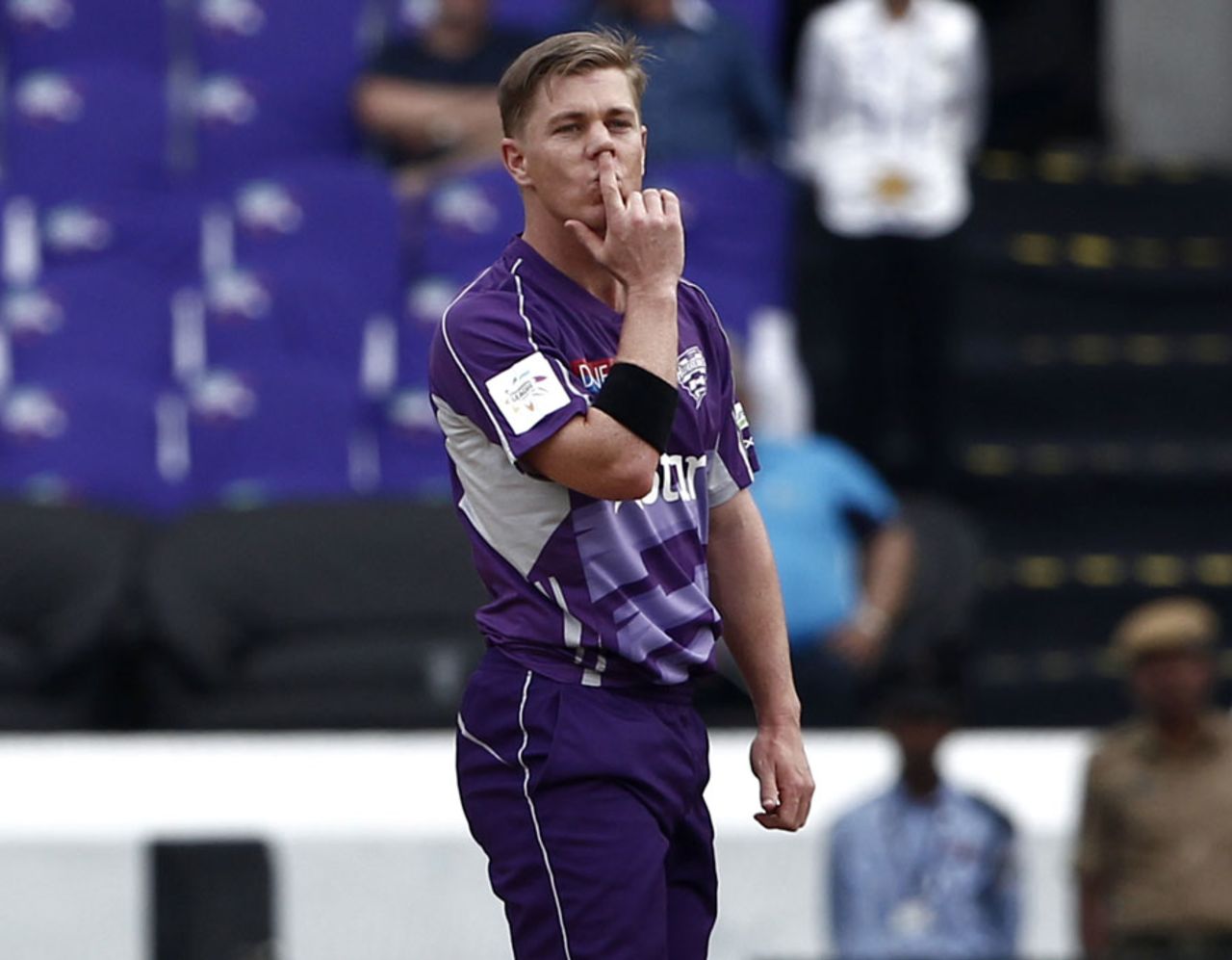 Xavier Doherty had figures of 4-0-29-0, Cape Cobras v Hobart Hurricanes, Champions League T20, Hyderabad, September 21, 2014