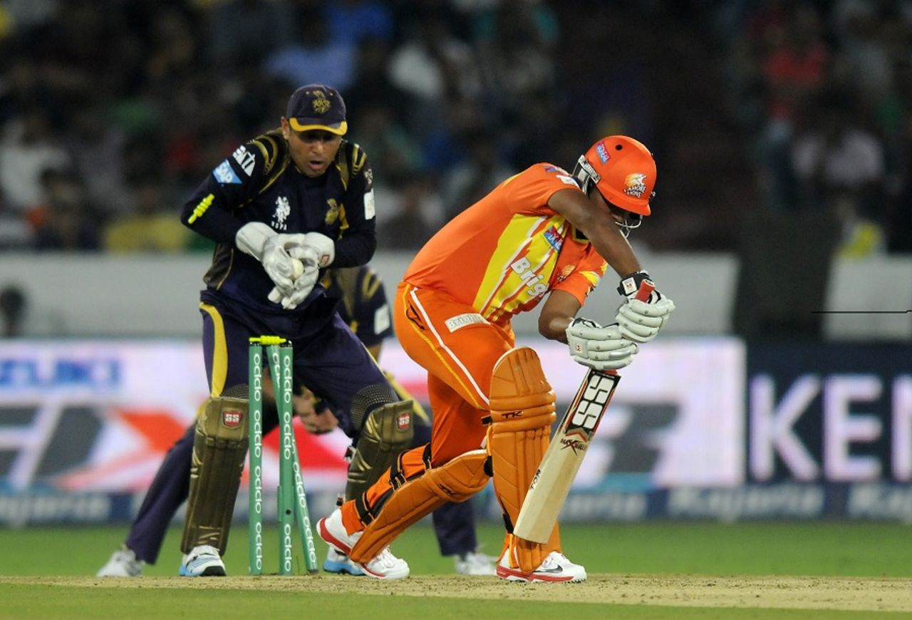 Asif Raza was clueless against this Sunil Narine delivery, Kolkata Knight Riders v Lahore Lions, Champions League T20, Hyderabad, September 21, 2014
