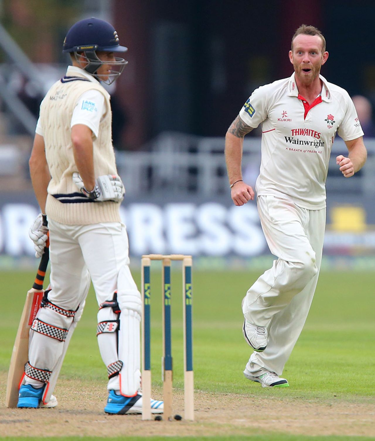 Luke Procter caused Middlesex problems, Lancashire v Middlesex, County Championship, Division One, Old Trafford, September 23, 2014