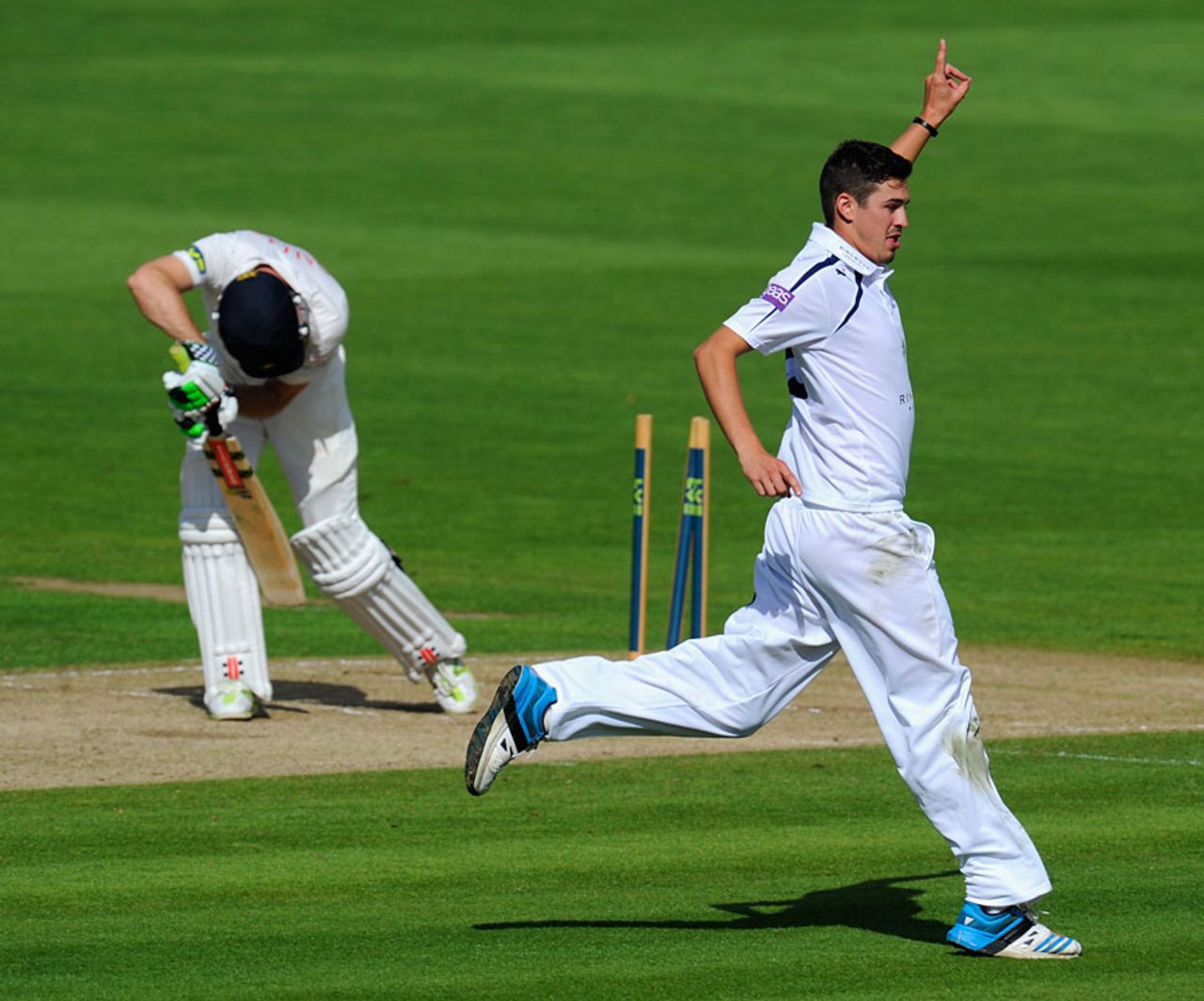 Chris Wood picked up four wickets, Glamorgan v Hampshire, County Championship, Division Two, Cardiff, September 24, 2014