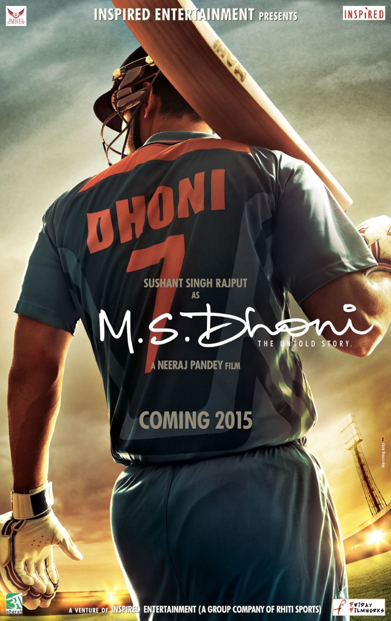 A poster for the movie MS Dhoni - the untold story