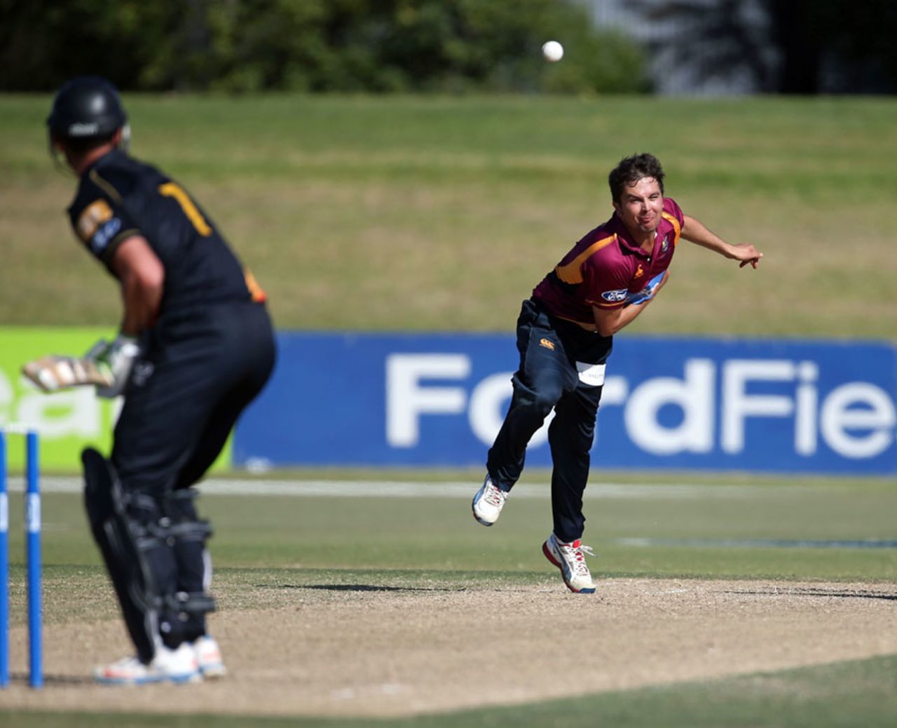 Jono Boult took 1 for 18, Northern Districts v Wellington, Ford Trophy 2013-14, final, Mount Maunganui, April 5, 2014