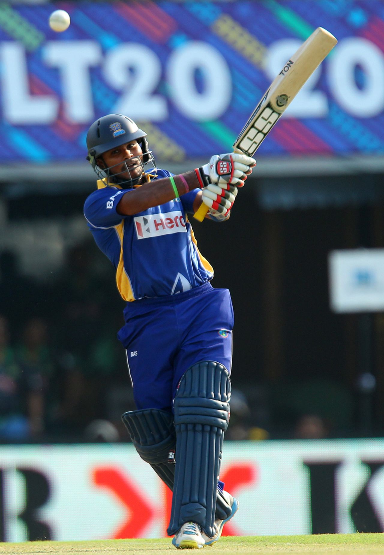 Dilshan Munaweera hits out, Barbados Tridents v Cape Cobras, Champions League T20, Group B, Mohali, September 26, 2014