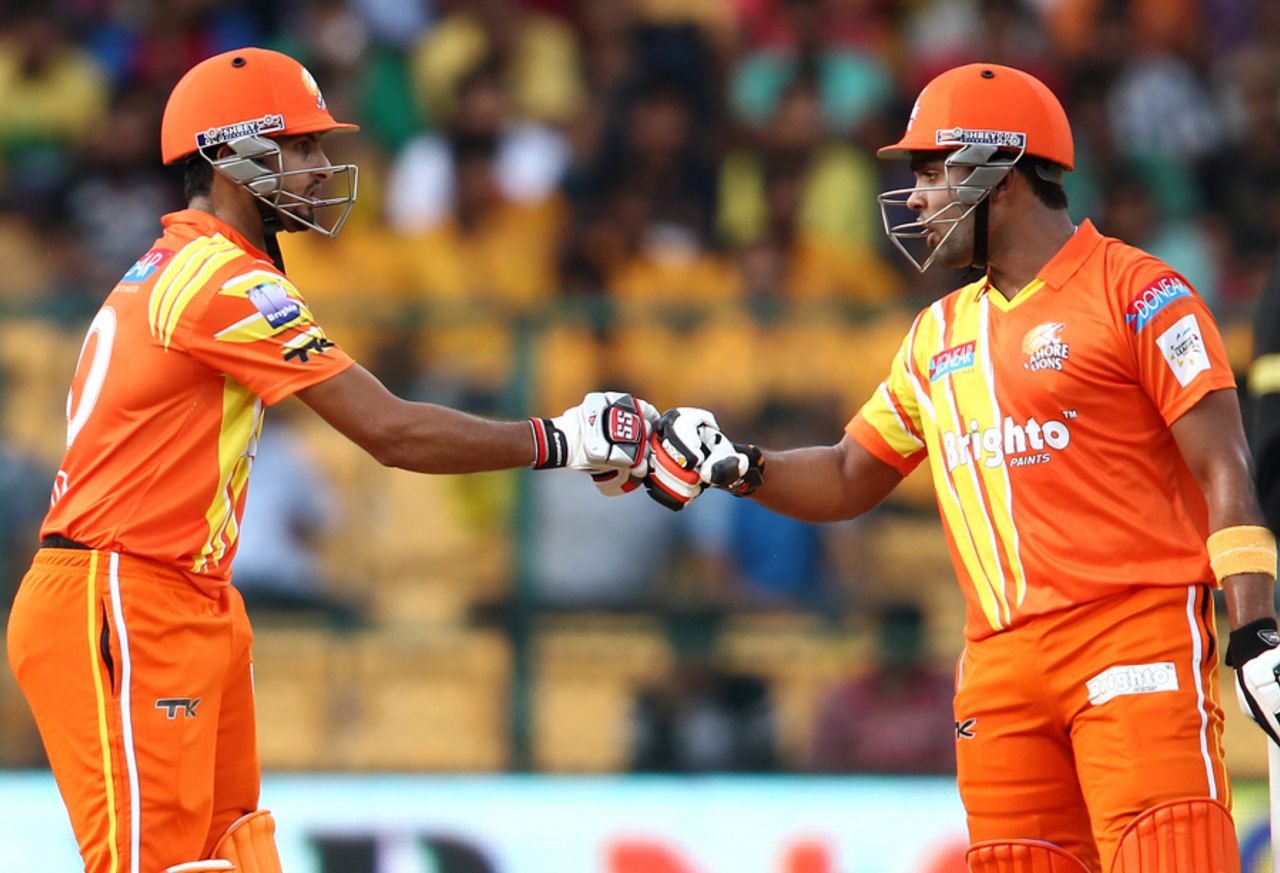Saad Nasim and Umar Akmal added 92 together, Dolphins v Lahore Lions, Champions League T20, Bangalore, September 27, 2014