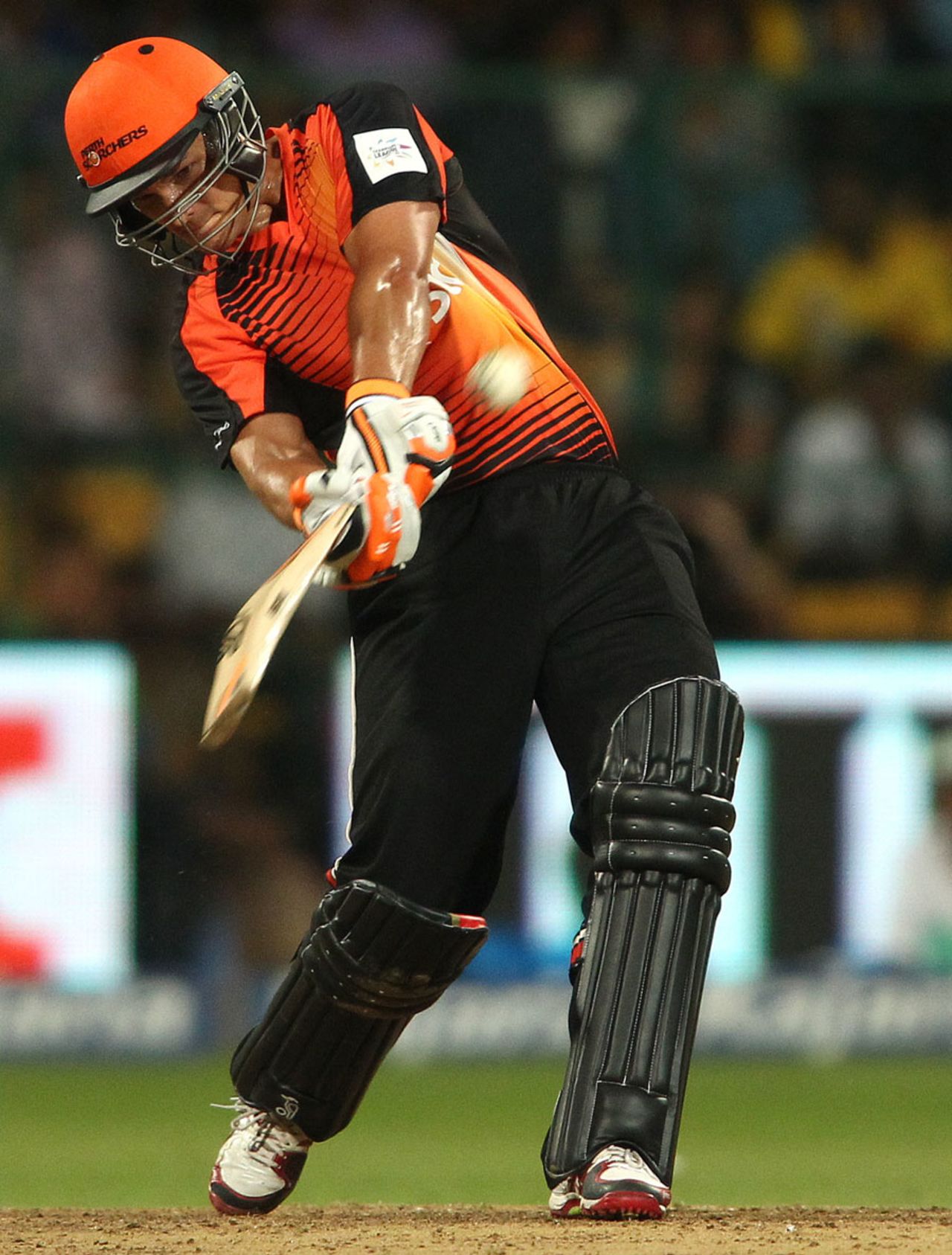 Nathan Coulter-Nile hits out, Chennai Super Kings v Perth Scorchers, Champions League T20, Bangalore, September 27, 2014