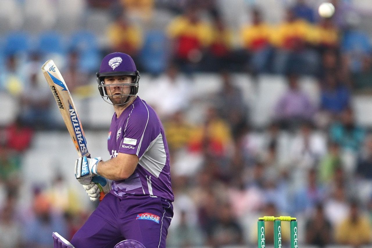 Aiden Blizzard led a charmed life when he hit the ball in the air, Barbados Tridents v Hobart Hurricanes, Champions League T20, Mohali, September 28, 2014