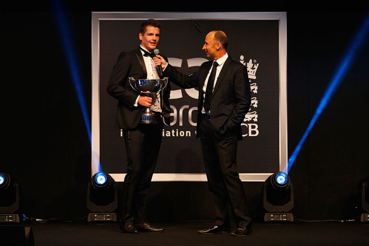 Alex Lees made it a Yorkshire double at the PCA awards, London, October 1, 2014