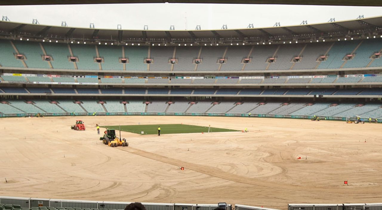 The Melbourne Cricket Ground is in the midst of getting a facelift, October 7, 2014