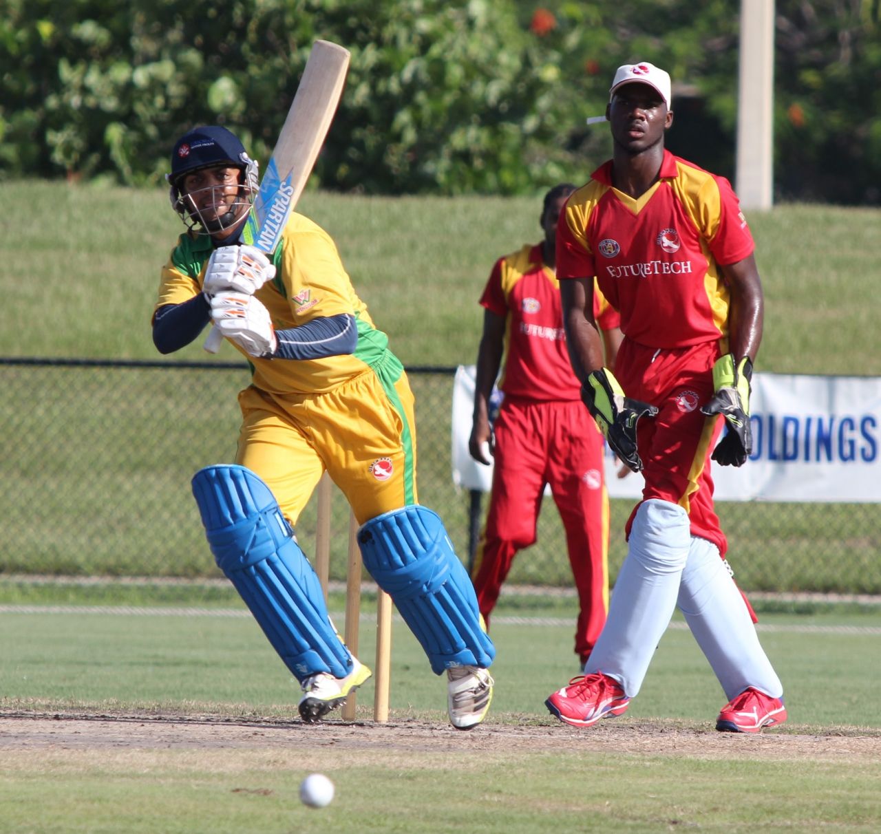Ravi Timbawala flicks through midwicket, New York v South West, USACA T20 National Championship, Lauderhill, August 16, 2014