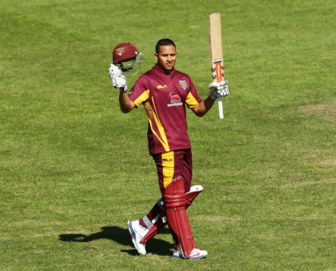 Usman Khawaja cracked 166 off 110, Queensland v Tasmania, Matador BBQs One-Day Cup, Sydney, October 18, 2014