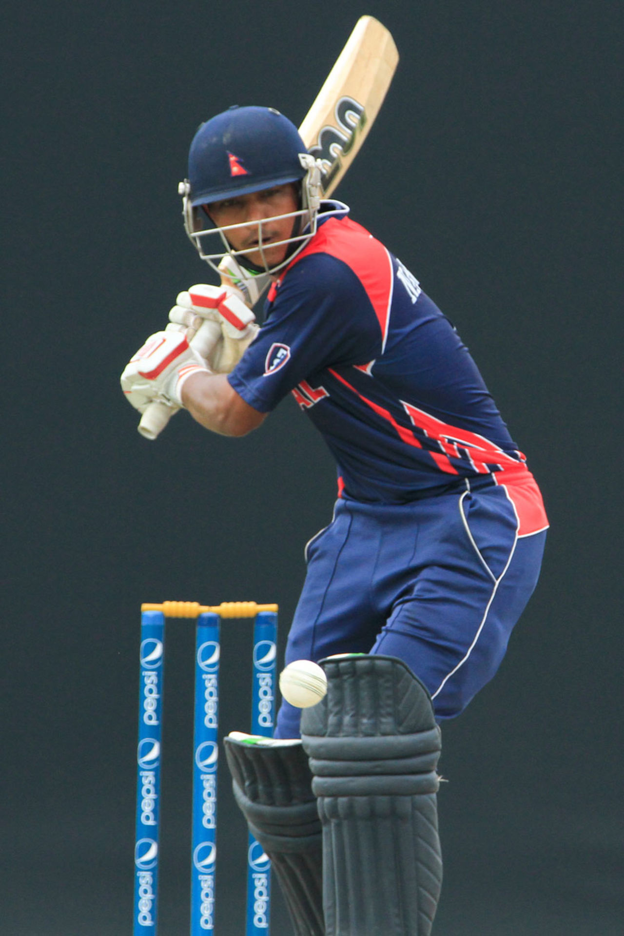 Naresh Budayair scored 62, Nepal v Uganda, ICC World Cricket League Division Three, Kuala Lumpur, October 23, 2014