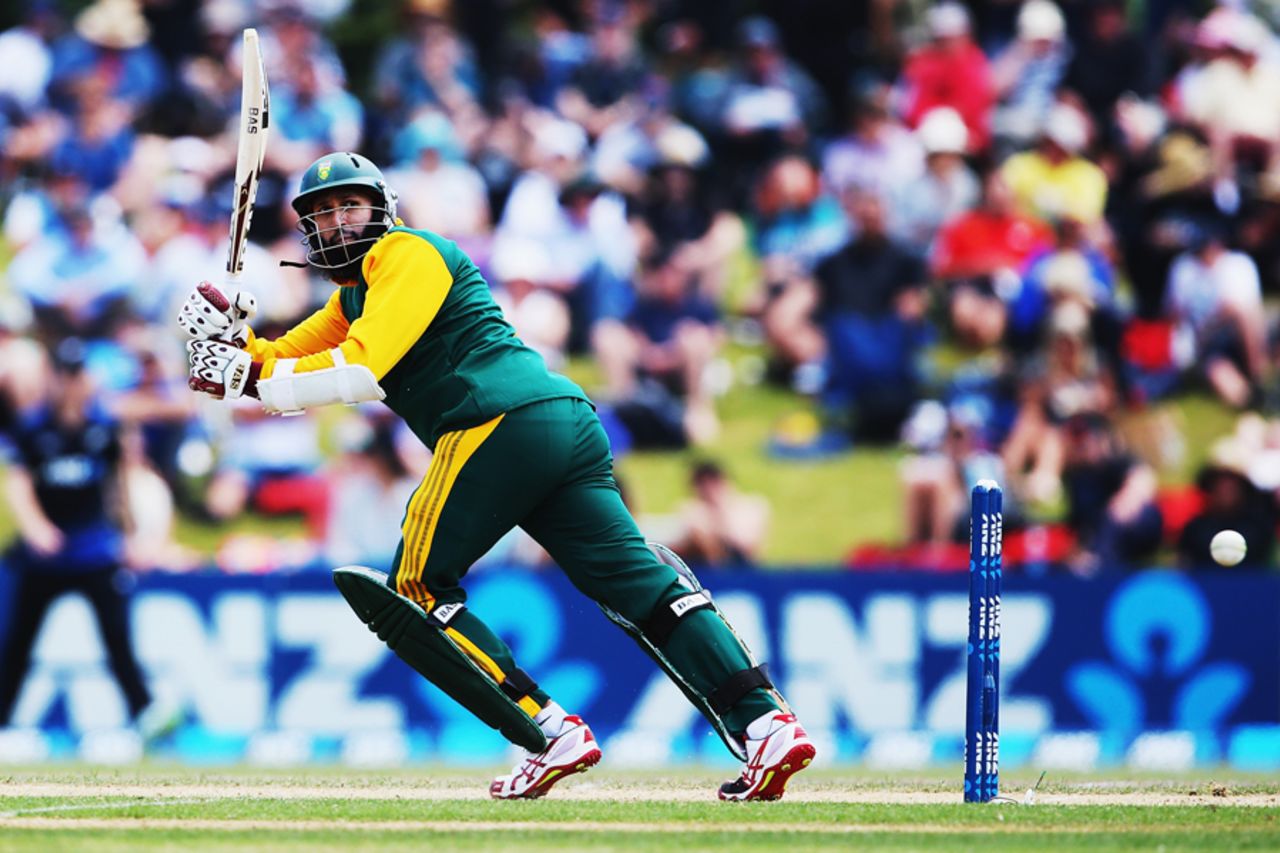Hashim Amla flicks one fine, New Zealand v South Africa, 2nd ODI, Mount Maunganui, October 24, 2014