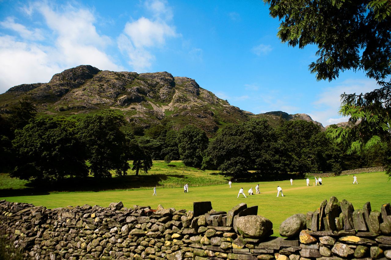 Cricket at the Keswick Cricket Club, Keswick, July 26, 2008