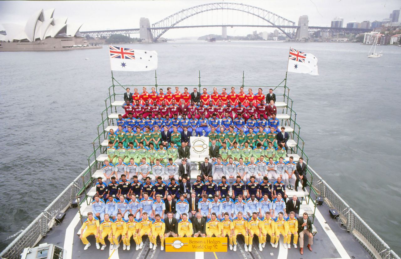 The nine teams at the 1992 World Cup, Sydney, February, 1992