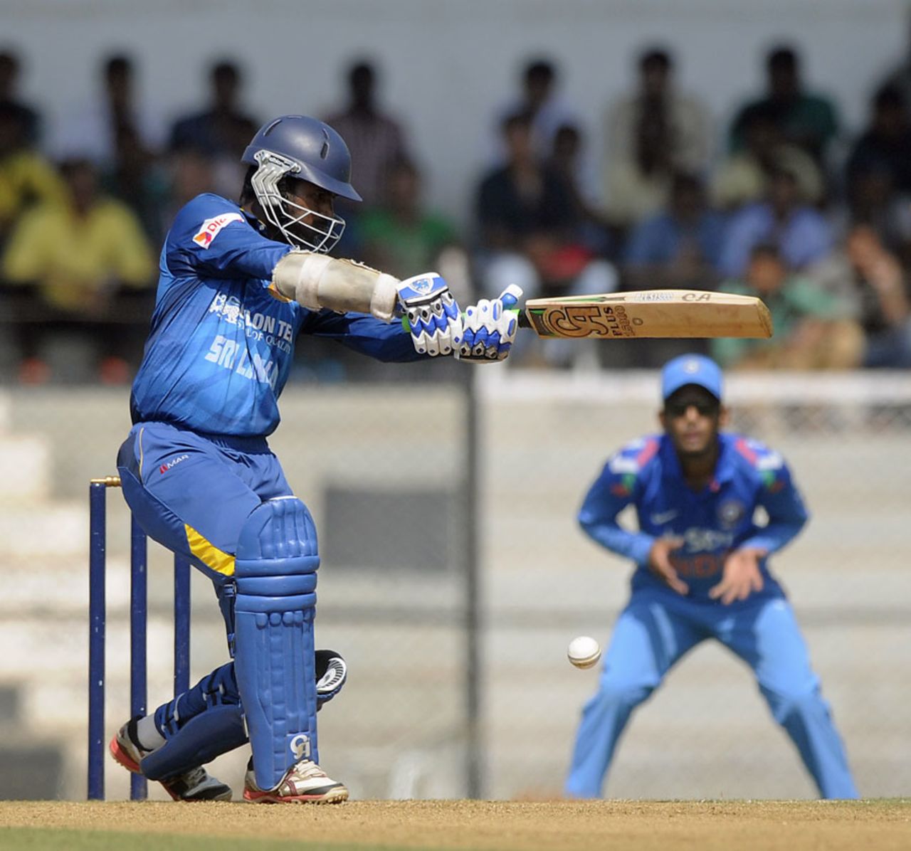 Upul Tharanga scored the only fifty in the Sri Lankan innings, Indians v Sri Lanka A, one-dayer, Mumbai, October 30, 2014