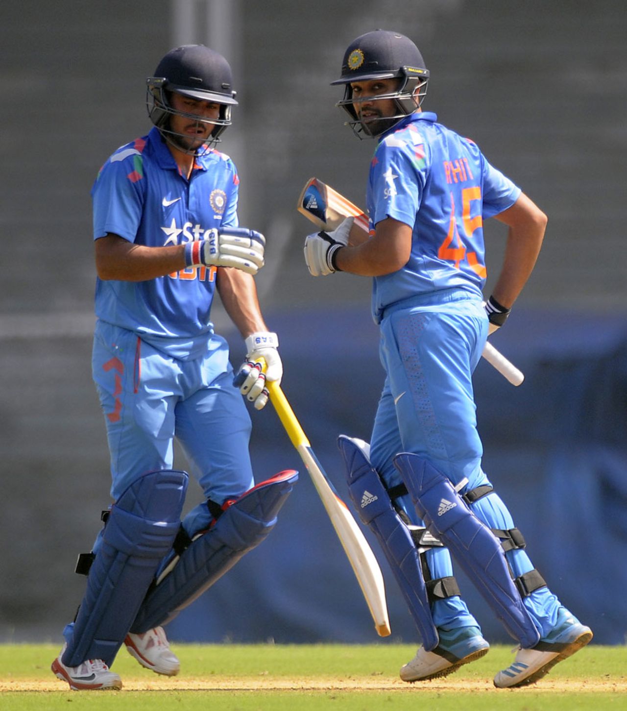 Manish Pandey and Rohit Sharma added 214 for the second wicket, Indians v Sri Lanka A, one-dayer, Mumbai, October 30, 2014