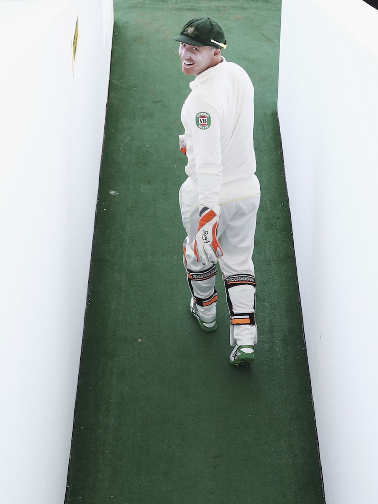 Brad Haddin walks out on the second morning of the Test, Pakistan v Australia, 2nd Test, Abu Dhabi, 2nd day, October 31, 2014
