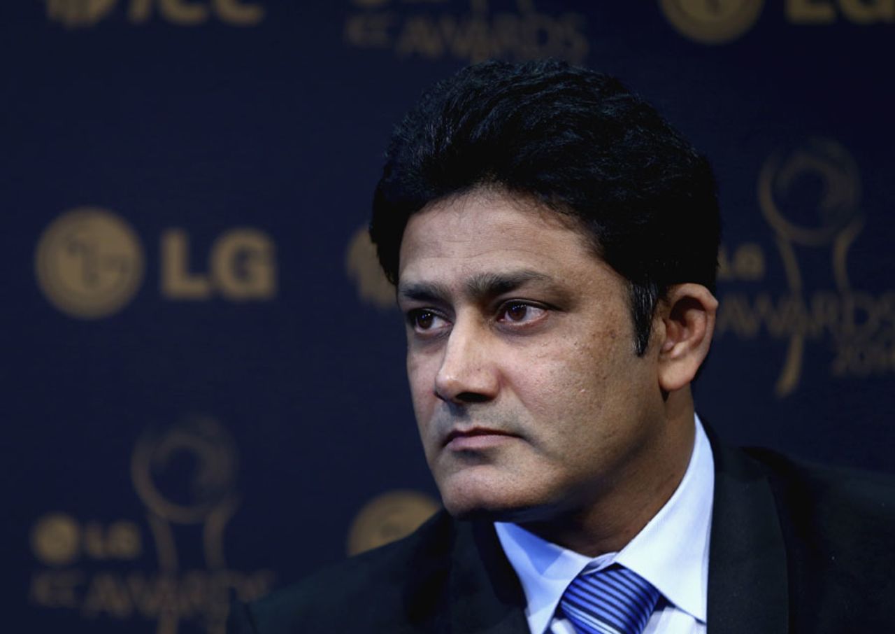 Anil Kumble, chairman of the ICC cricket committee, at a press conference announcing the ICC awards shortlists, Dubai, November 5, 2014