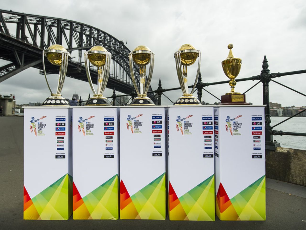 The World Cups on display, Sydney, November 6, 2014