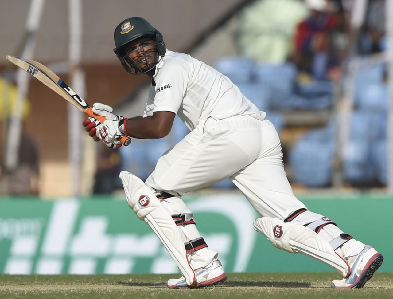 Mahmudullah made his second fifty of the match, Bangladesh v Zimbabwe, 2nd Test, Khulna, 4th day, November 6, 2014